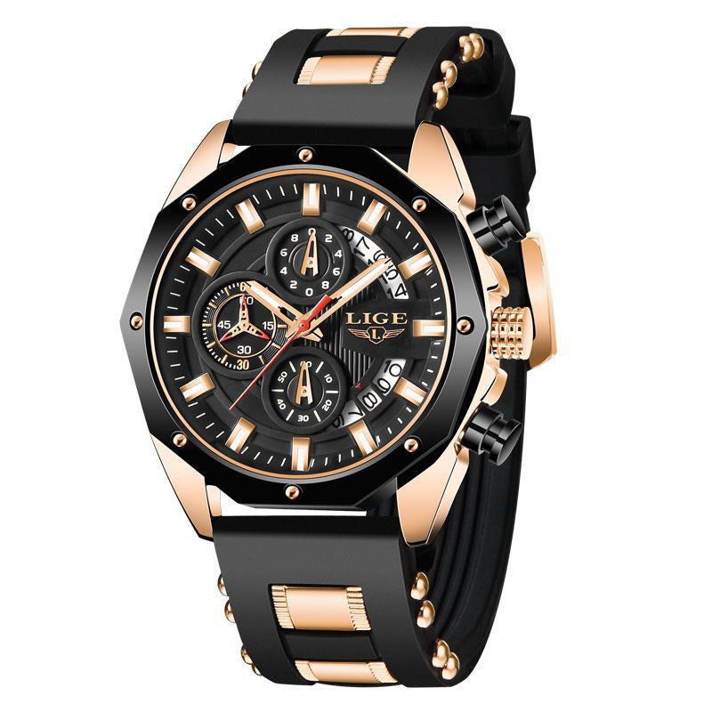 Luxury Men’s Sport Watch – Waterproof Quartz Chronograph