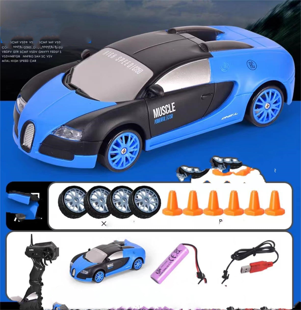 2.4G RC Drift Car – 4WD Remote Control Racing Car Toy