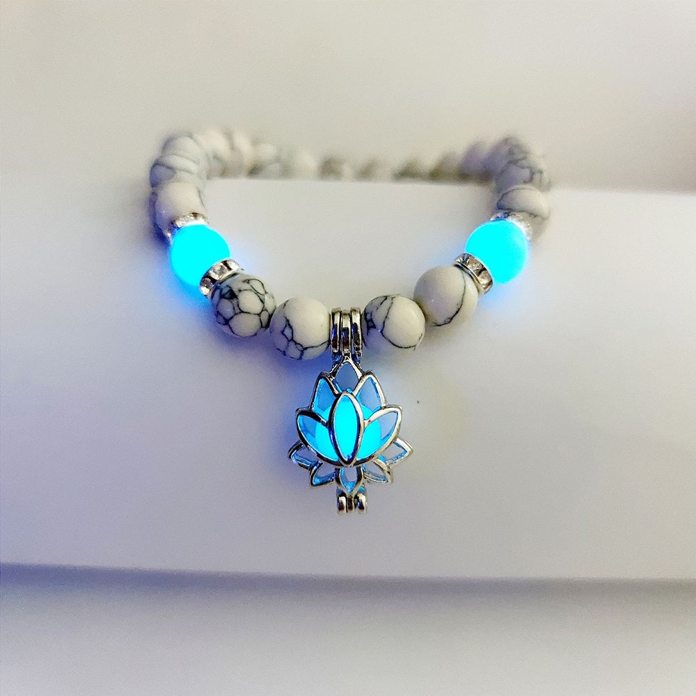 Luminous Lotus Natural Stone Healing Bracelet