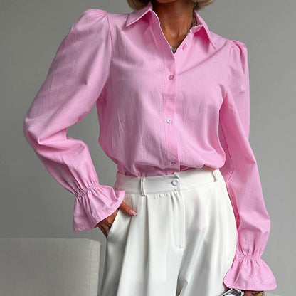 Women’s Bell Sleeve Solid Shirt