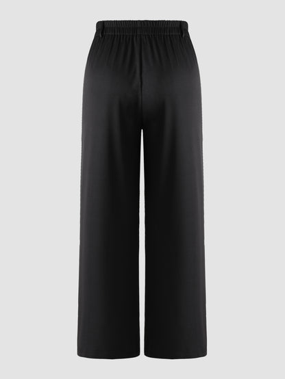 Women’s Plus Size High Waist Skinny Suit Pants with Pockets