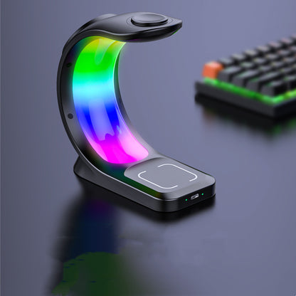 3-in-1 Magnetic Wireless Charger with Fast Charging for Phone, AirPods, iPhone, and Watch