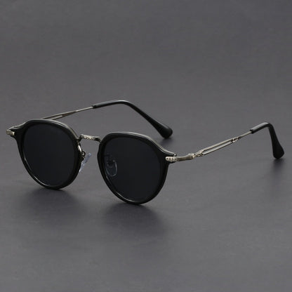 Metal Circle Frame Sunglasses UV Men And Women Sun Glasses