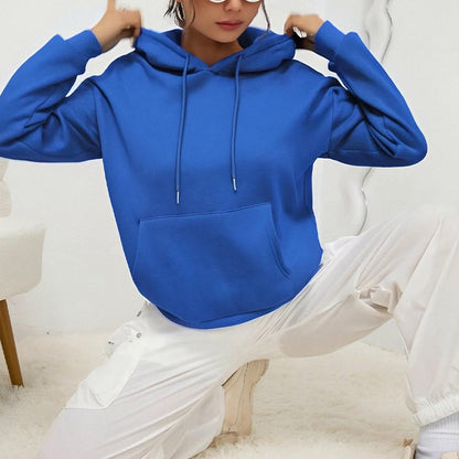Women’s Loose Fit Drawstring Sweatshirt with Pockets