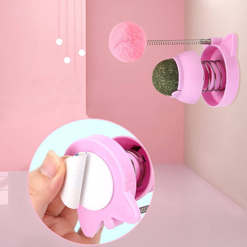 Lucky Cat Licking Mint Ball – Hairball Relief, Teeth Cleaning & Boredom Relief Cat Toy