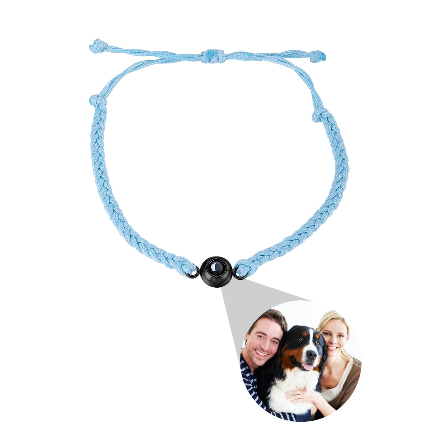Customized Photo Projection Bracelet – Handwoven Lovers Jewelry