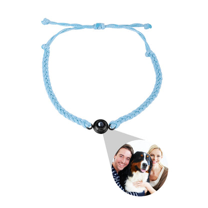 Customized Photo Projection Bracelet – Handwoven Lovers Jewelry