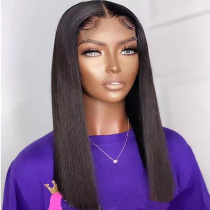 Double Drawn Bone Straight Human Hair Wig
