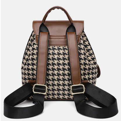Women’s Houndstooth Travel Backpack