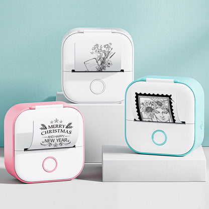 Portable Mini Thermal Label & Photo Printer | Bluetooth-Compatible | Price Tag & Student Study Aid Printer