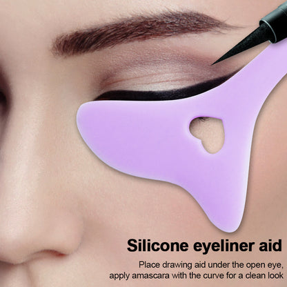 Silicone Eyeliner & Lip Stencil – Reusable Makeup Tool for Beginners