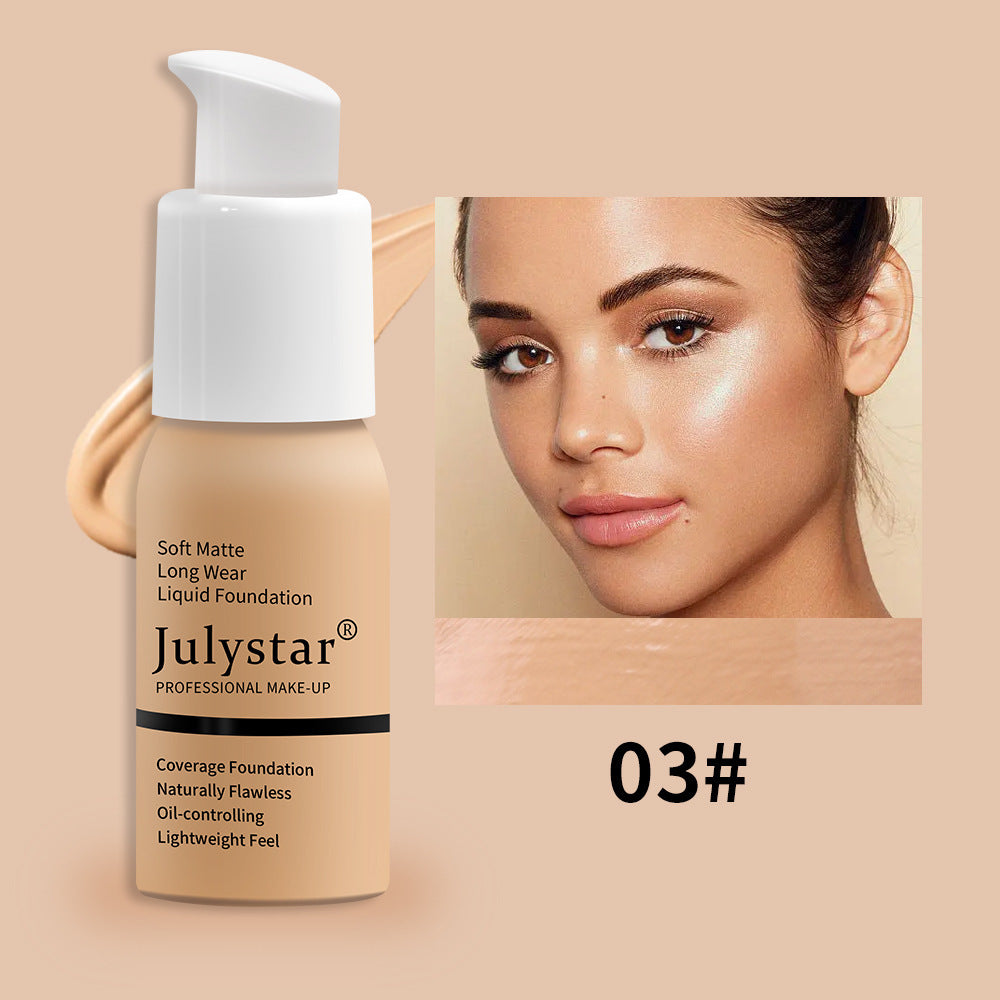 "Waterproof Liquid Foundation Concealer Long Lasting Makeup"