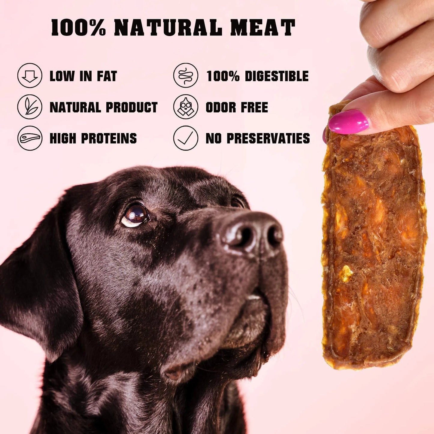 Chicken Jerky Dog Treats – Human Grade Grain-Free High Protein Snacks (1.5 lb)