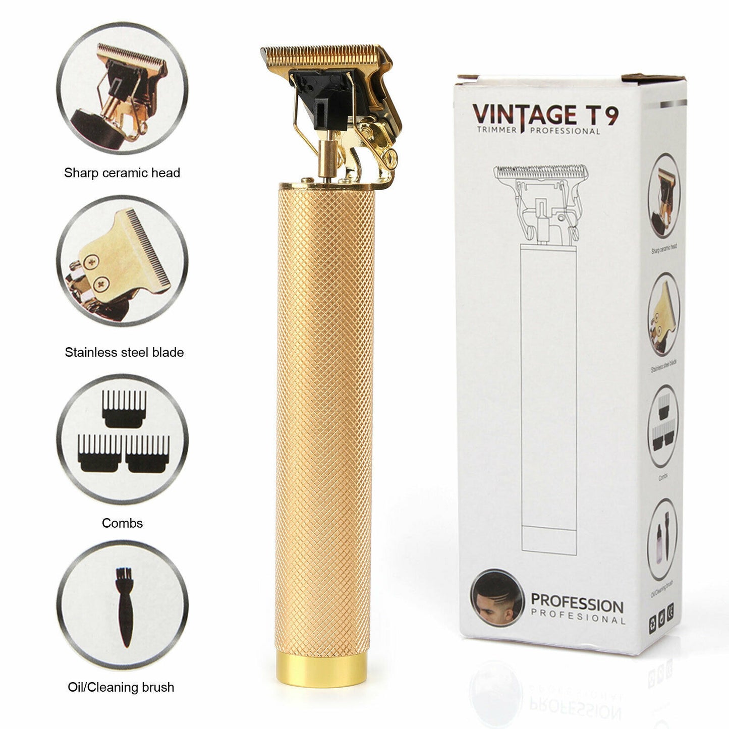 Rechargeable Electric Hair Clippers – Beard Trimmer & Hair Cutting Machine for Men