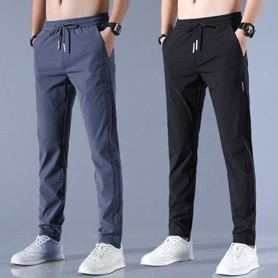 Men’s Drawstring Casual Pants – Loose Fit