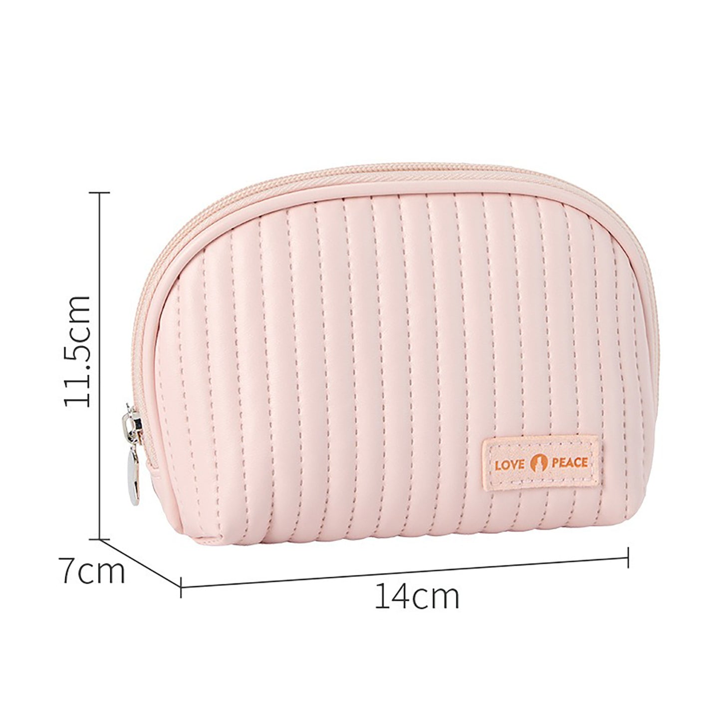 Round Cake Cosmetic Travel Bag Set Waterproof PU