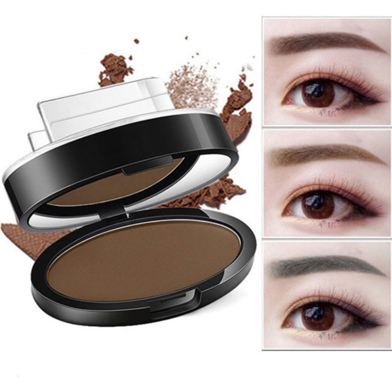 Eyebrow Powder Stamp & Stencil Kit Waterproof Makeup