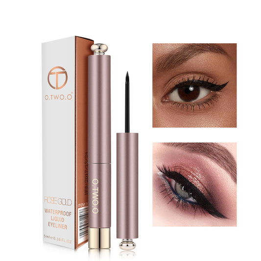 Rose Gold Waterproof Liquid Eyeliner – Fast Dry & Beginner Friendly Pen