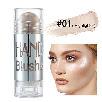 "Shimmer Blush Stick Face Makeup Highlighter Contour Cream"