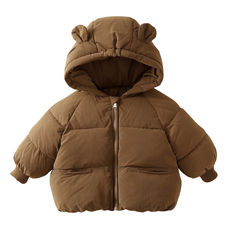 Kids’ Warm Cotton Overcoat – Winter Outerwear