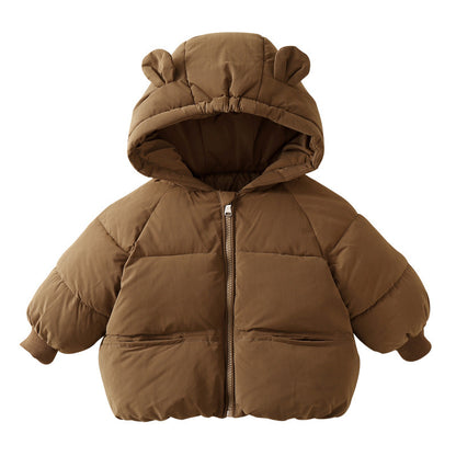 Kids’ Warm Cotton Overcoat – Winter Outerwear