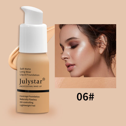 "Waterproof Liquid Foundation Concealer Long Lasting Makeup"