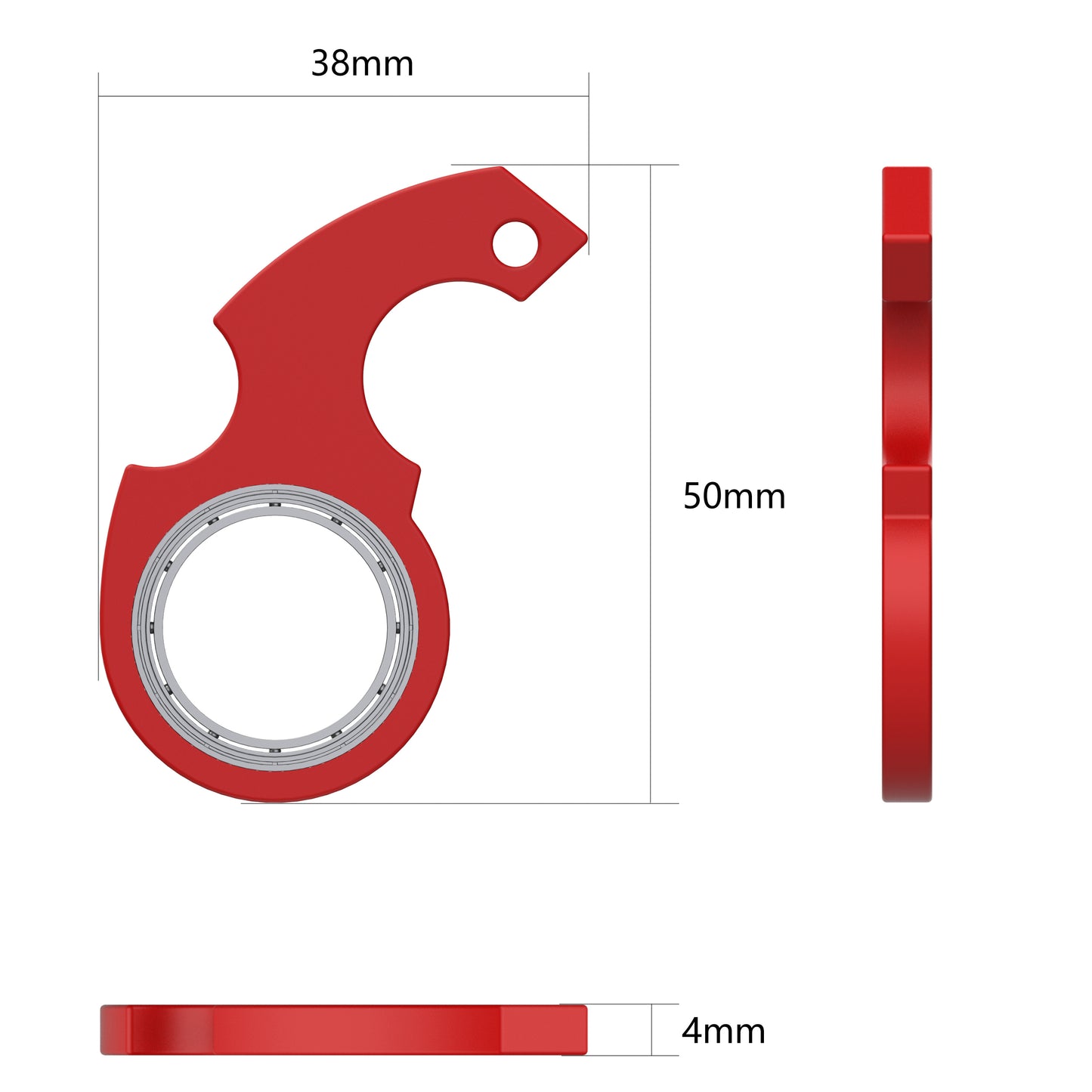 Creative Fidget Spinner Keychain – Stress Relief Toy