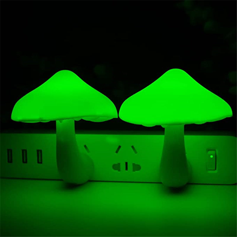 LED Mushroom Night Light – Plug-in Sensor Lamp for Home & Bedroom