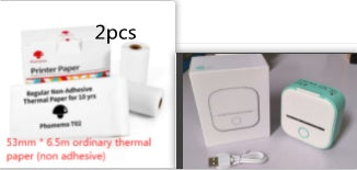 Portable Mini Thermal Label & Photo Printer | Bluetooth-Compatible | Price Tag & Student Study Aid Printer