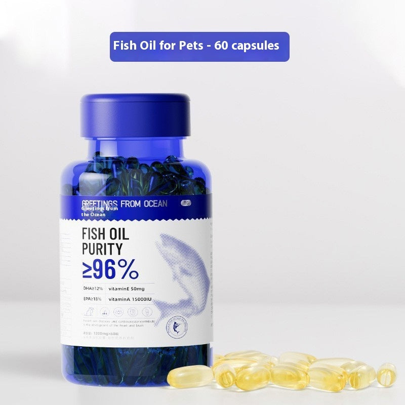 Norway Deep Sea Fish Oil – Skin, Coat & Nutrition Supplement for Small & Medium Dogs and Cats