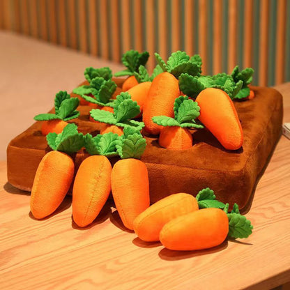 Carrot Plush Dog & Cat Chew Toy