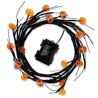 Halloween LED String Lights – Bat & Pumpkin Party Decorations