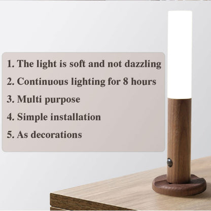Auto LED Motion Sensor Night Light – USB Magnetic Wall Lamp