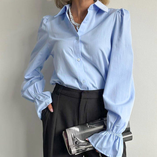 Women’s Bell Sleeve Solid Shirt