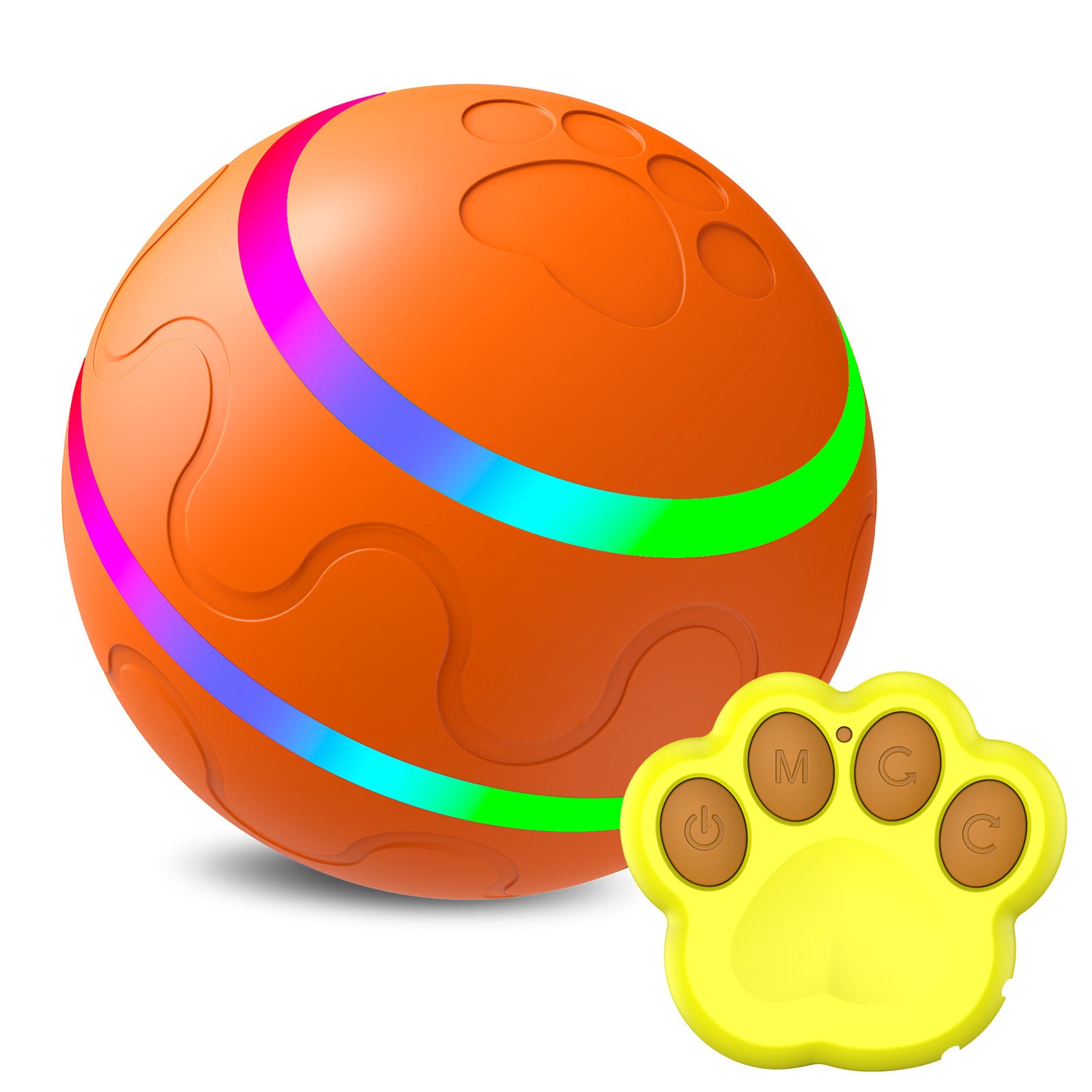 Smart Interactive Cat Toy – USB Rechargeable Self-Rotating Ball