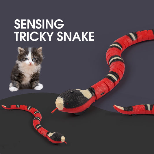 Smart Sensing Cat Toy – USB Rechargeable Electronic Snake Teaser