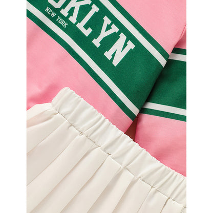 Toddler Girls 2-Piece Sweatshirt & Pleated Skirt Set