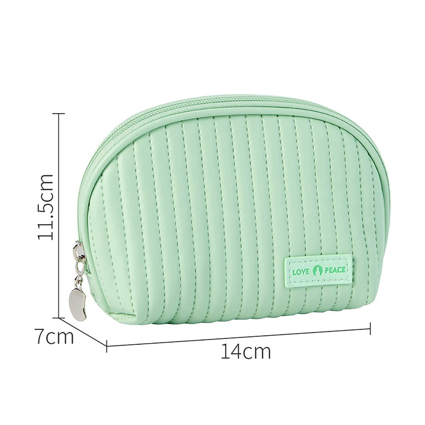 Round Cake Cosmetic Travel Bag Set Waterproof PU