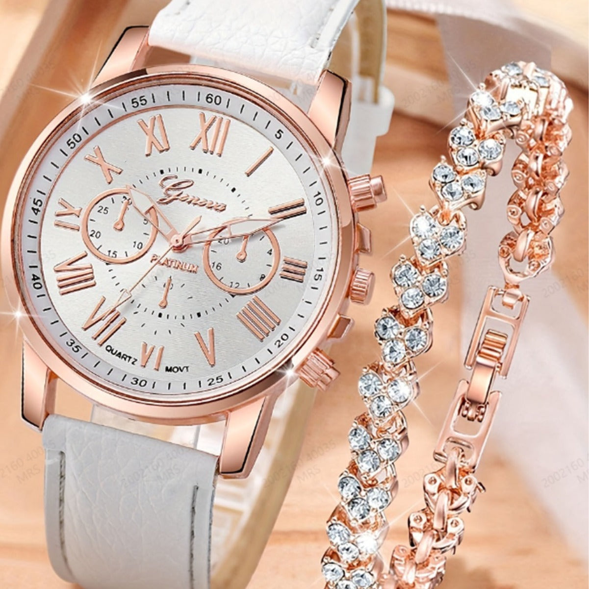 Women’s Fashion Quartz Watch & Bracelet Set