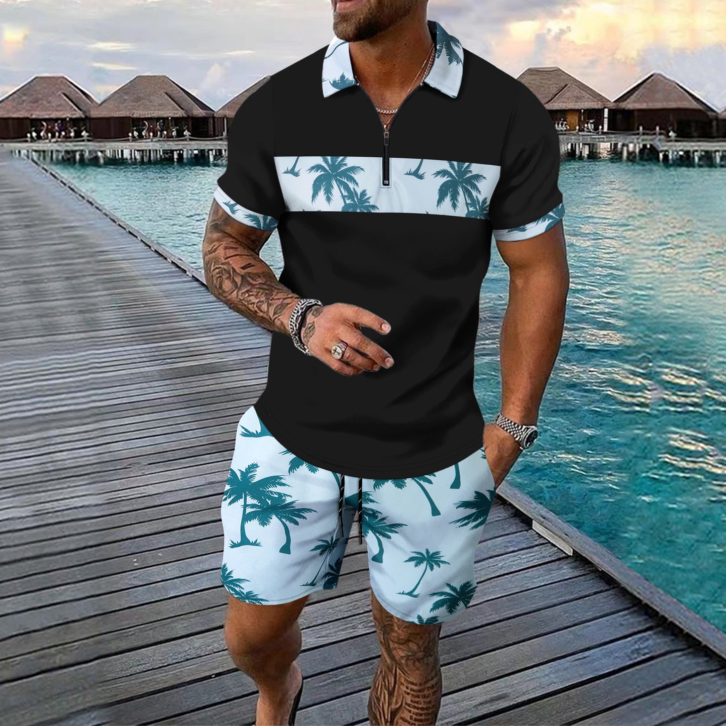 Summer New Men Leisure Set