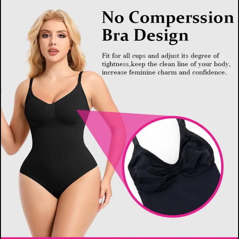 Women’s Seamless One-Piece Body Shaper Swimsuit