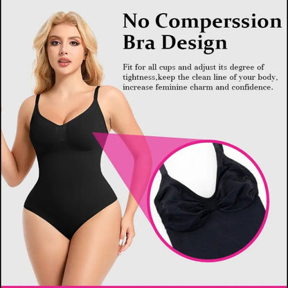 Women’s Seamless One-Piece Body Shaper Swimsuit