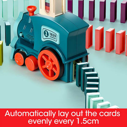 Automatic Domino Train Toy – Electric Block-Laying Puzzle Car