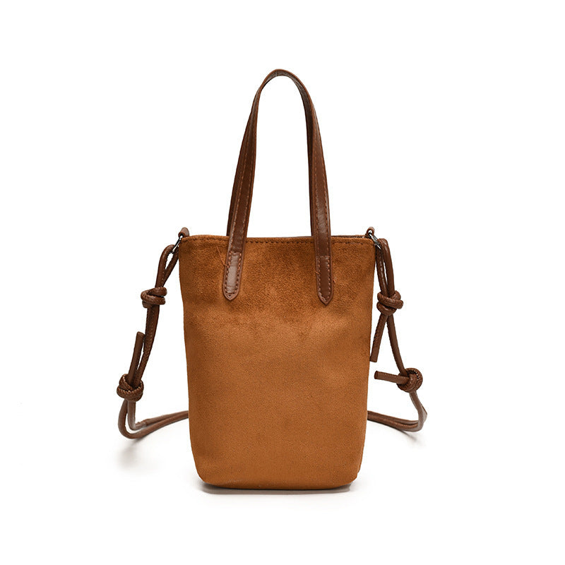 Leopard Print Crossbody Bag – Retro Suede Shoulder Purse for Women