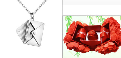 Fashion Envelope Necklace – Romantic Gift for Her