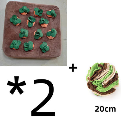 Carrot Plush Dog & Cat Chew Toy