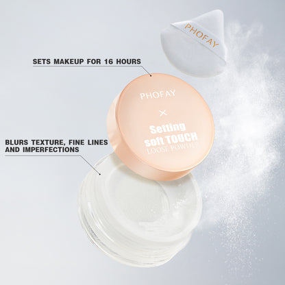 "PHOFAY Soft Touch Loose Setting Powder Makeup"