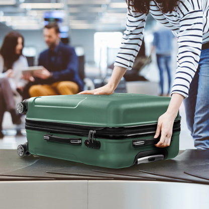4-in-1 Vertical Stripe Luggage Set – Spinner Suitcase