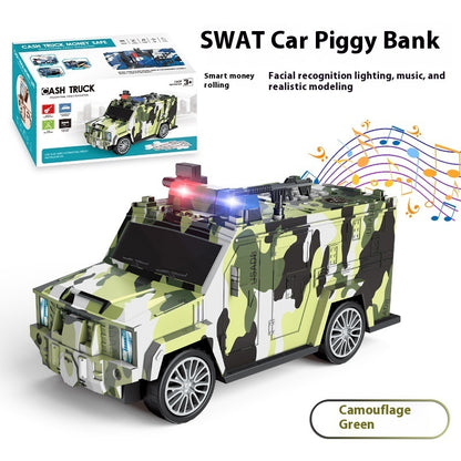 Cartoon Piggy Bank Smart Face Unlock