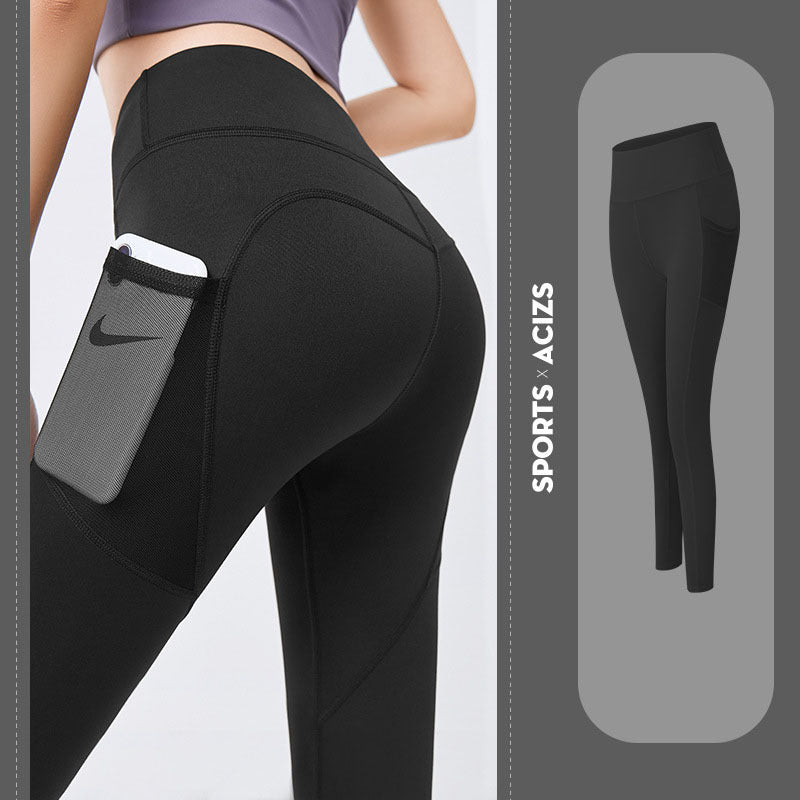 Women's Yoga Pants with Pockets – High Waist Tummy Control Leggings